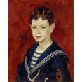 thumbnail image 2 of Renoir, Pierre-Auguste 12x14 White Modern Wood Framed Museum Art Print Titled - Fernand Halphen as a Boy, 2 of 4