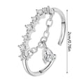 thumbnail image 2 of Fiudx Collar Elegante, Anillo para Dama con Colgante de Diamante, Joyería de Moda de Aleación, Diseño de Color Versátiles, Ideal para Ocasiones Especiales, Ideal para El Día a Día, Regal de Estilo Fe, 2 of 3