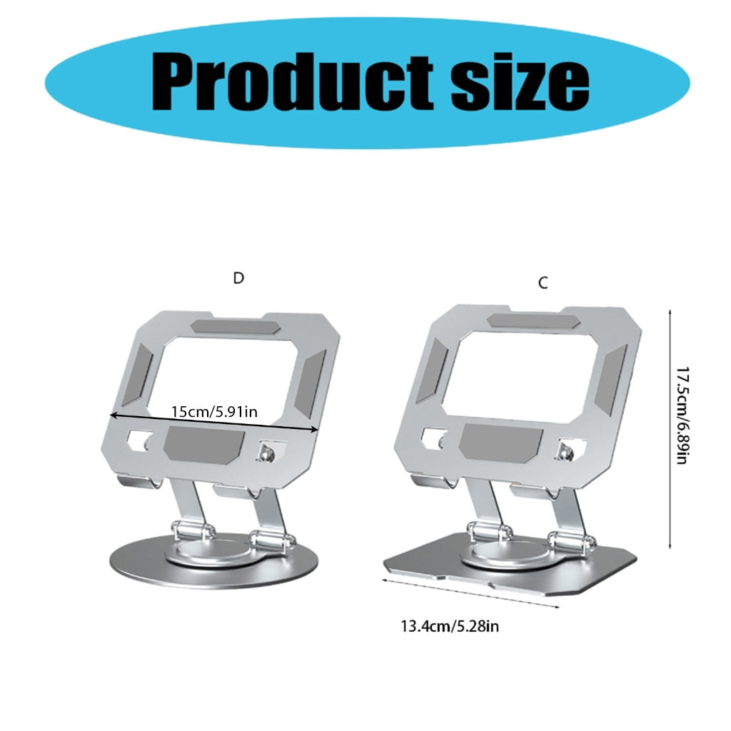 WINDLAND Laptop Stand for Desk Adjustable Height 360 Rotating Ergonomic Laptop Risers