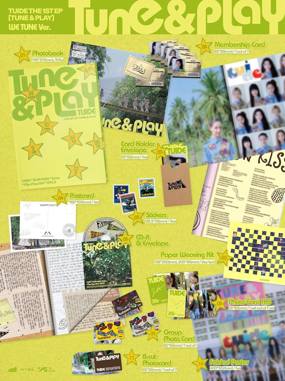 Tuide - The 1st EP 'TUNE & PLAY' [WE TUNE Ver.] - Music & Performance - CD