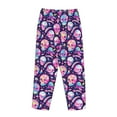 thumbnail image 3 of Lsque Skull mushroom colorful cute Print Women's Pajama Pants, Lounge Pant - Comfortable Home Wear,Elastic Waistband, Stylish Design-XX-Large, 3 of 9
