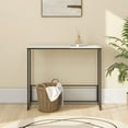 thumbnail image 3 of Abble Sleek Console Table with Marble Stone Top, Compact Entryway Table 36", 3 of 9