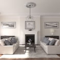 thumbnail image 5 of 44 1/2"OD x 4"ID x 4 "P Classic Ceiling Medallion (Fits Canopies up to 8 1/4"), Hand-Painted Ultra Pure White Crackle, 5 of 6