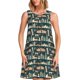 thumbnail image 1 of Balery UAE Travel1 1 Vestidos de verano para mujer con estampado: vestido holgado sin mangas, vestido playero informal y cómodo para días calurosos., 1 of 7