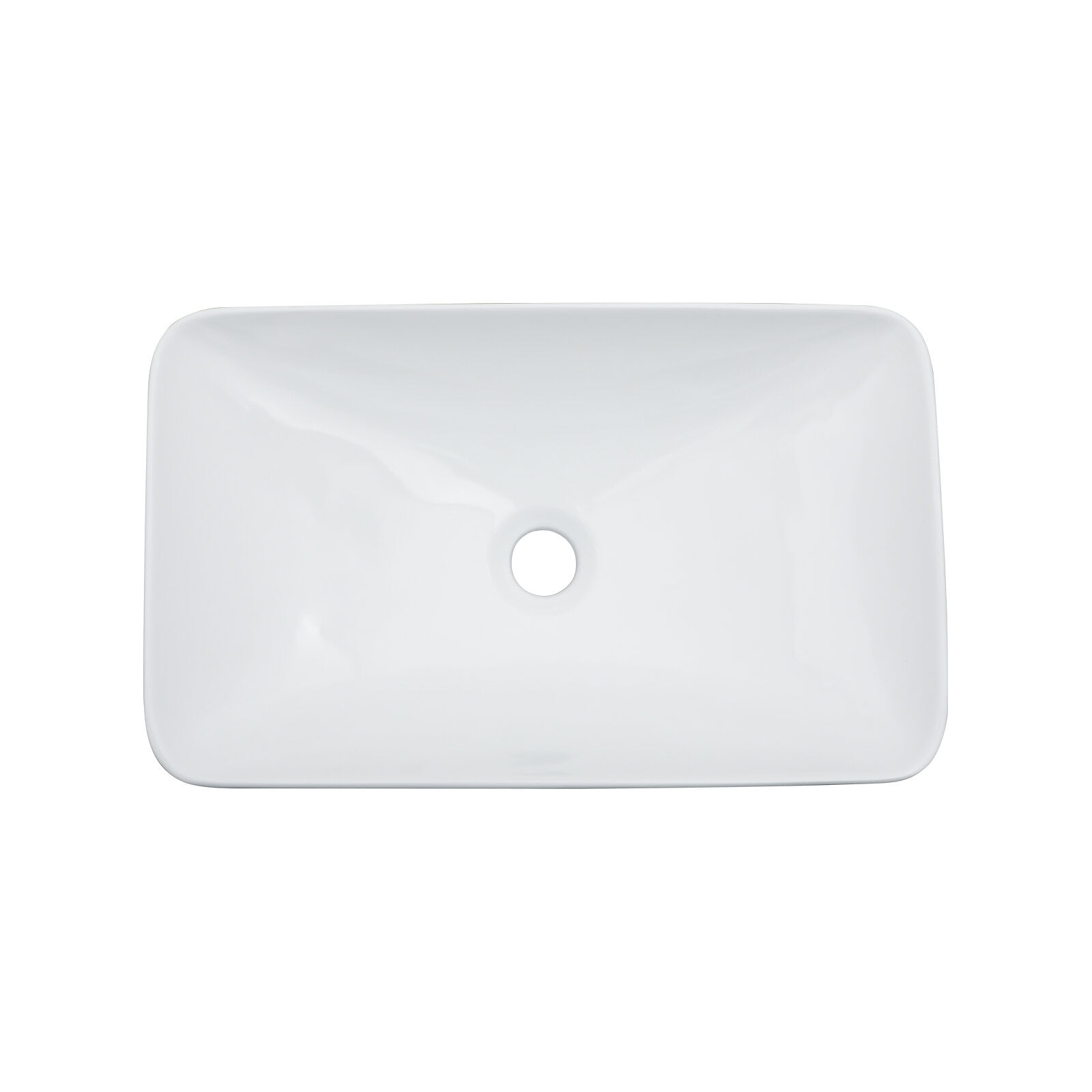 Vanity With Sink, 19"x12" White & Black Semi-Recessed Ceramic Bathroom Sink - Countertop Vessel Design, White+Black Bathroom Vanity,Ceramic Single Sink Vanity, Bath & Faucets Bathroom Vanities