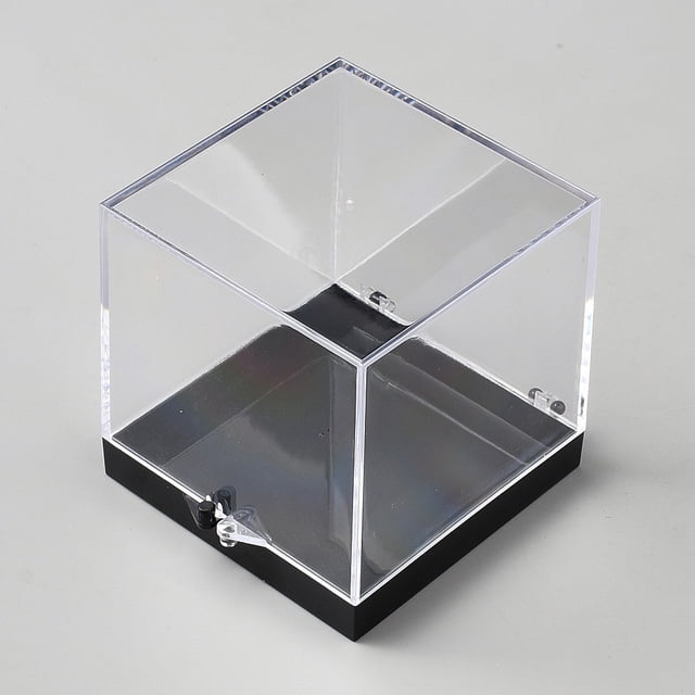 2pcs Display Case for Minifigure 2.8x2.8x3 inch Acrylic Minifigure Display Cases Dustproof Display Box Acrylic Display Case Cube Showcase Display Box for Collections Action Figures