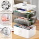 thumbnail image 4 of Caja de Almacenamiento de Medicamentos de 3 Niveles, Caja de Almacenamiento de Primeros Auxilios de Plástico, Organizadora de Medicina Portátil, Botiquín Familiar con Mango, 4 of 7