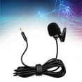 thumbnail image 2 of Lavalier Microphone Mic Stereo Audio Mini Wired Mic 3.5mm Plug for Sound Card Camera PC Desktop Computer 3 Meter, 2 of 5