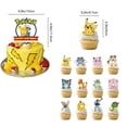 thumbnail image 2 of Pikachu Anime Pocket Monsters Cartoon Birthday Party Decorations Bundle Includes Banner, 12 Mini Cupcake Toppers, 1 Large Cake Topper & 16 Latex Balloons, 2 of 4