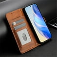 thumbnail image 2 of For Samsung Galaxy A34 5G 6.6-inch Wallet Case for Women Men Multi-Card Slots Zipper Wallet Leather Phone Case,Brown,For Galaxy A34 5G, 2 of 7