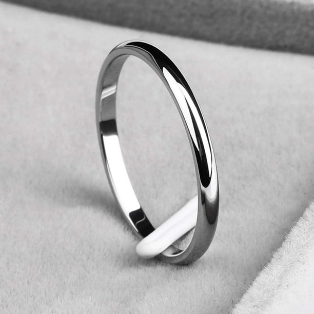 Bague épaisse en acier inoxydable pour femme, Bijoux