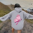 thumbnail image 4 of Chandail à Capuche Imprimé à Manches Longues pour Femmes, Ample, Oversize, Chandail, Blouse, 4 of 5