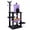 Purple & Black, variant on Vebreda Gothic Cat Tree for Indoor Cats, 51 in Multi-Level Cat Tower with Condo, Hammock, 2 Perches, Scratching Posts and Spider Toys, Purple