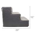 thumbnail image 6 of Vibrant Life Lightweight Pet Steps for Dogs and Cats, Gray, 3 Step, 6 of 7