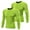 Green-2 Pack, variant on EFINNY 1Pc Men's Quick Dry Sports Shirt Long Sleeve Athletic Compression Sports Tops Under Base Layer Tights T-Shirt,US Size S
