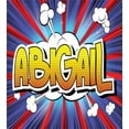 thumbnail image 3 of Abigail Queen Size Duvet Cover Set, Comic Book Style Female Name with Explosion Effects on Abstract Pop Background, Decorative 3 Piece Bedding Set with 2 Pillow Shams, Multicolor, by Ambesonne, 3 of 3