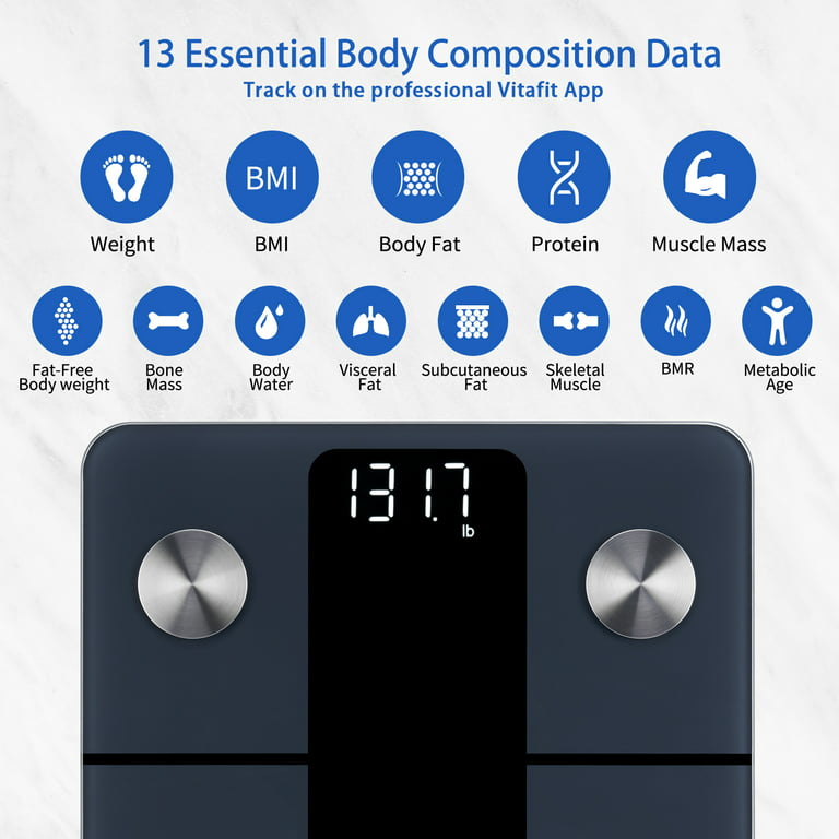 Vitafit Smart Body Fat Weight Scale for Body Composition Monitors