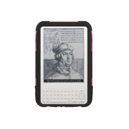 Trident Aegis Series - Back cover for eBook reader - silicone, polycarbonate - pink - for Amazon Kindle Wi-Fi (1st generation)