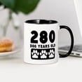 thumbnail image 3 of CafePress - 280 Dog Years Old Mugs - 11 oz Ceramic Mug - Novelty Coffee Tea Cup, 3 of 4