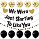 thumbnail image 1 of We Were Just Starting To Like You Banner divertidos suministros de decoración para fiestas de jubilación, guirnaldas colgantes con brillos, banderines para oficina, hogar, fotomatón, telón de fondo pa, 1 of 1
