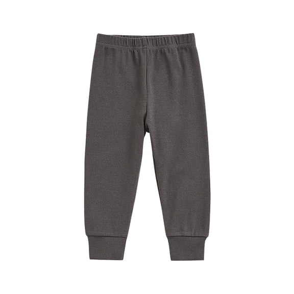 GPAECEAD Baby Rayon of Bamboo Jogger Pants, Toddler Infant Summer Soft Basic Solid Long Bloomers Pants 12Months-10Years Dark Gray