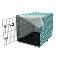 thumbnail image 3 of Abstract Dog Crate Cover, Minimalistic Dots Arrangement Contemporary Art Look Calm Ornamental Tile Pattern, Easy to Use Pet Kennel Cover Small Dogs Puppies Kittens, 7 Sizes, Dark Seafoam, by Ambesonne, 3 of 6