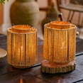 thumbnail image 2 of Portable Lantern Candle Holder Rope Paper Lantern, 2 of 10