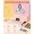 thumbnail image 2 of Set De Arte Dibujo Colores Marcadores Lápices Lonk 145pcs, 2 of 8