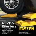 thumbnail image 2 of Camco FasTen Premium RV Leveling Trailer Ramp Kit - 2-Pack, Yellow (44535), 2 of 7
