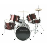 On-Stage DKJ5500-WR 5-Piece Junior Drum Set, Gloss Black