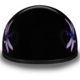 thumbnail image 4 of Daytona Helmets Half Helmet Skull Cap, Medium, Glossy Black, Dragonfly, 4 of 9