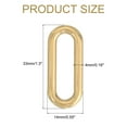 thumbnail image 2 of Uxcell 6Pcs Metal Rings Buckle for Bag Belt Strap, Oval Ring Inner Diameter 25mm, 2 of 6