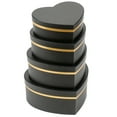 thumbnail image 5 of Heart Shaped Gift Boxes with Lids 4 Pack Black Gifts Box, 5 of 7