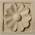 thumbnail image 1 of Ekena Millwork ROS03X03MEMA 3 Po x 3 Po H x 0,62 Po D Petite Rosace Medway- Érable- Accent Architectural, 1 of 1