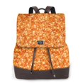 thumbnail image 1 of Easygdp Orange Glitter Mochila de Cuero para Mujeres, Bolso de Hombro, Bolsos de Mano de Moda para Trabajo y Viajes, 1 of 4