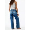 thumbnail image 3 of Women's High Rise Drawstring Wide Leg Cargo Jeans with Multi Pockets, Casual Denim Trousers, 3 of 7