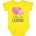 thumbnail image 3 of Inktastic I Love My Grandma Two Hugging Hearts Boys or Girls Baby Bodysuit, 3 of 5