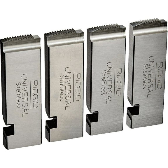 Ridge Tool Company Pipe Dies for Machine Die Heads, HS SS RH, 14 NPT - 1 SET (632-47785)