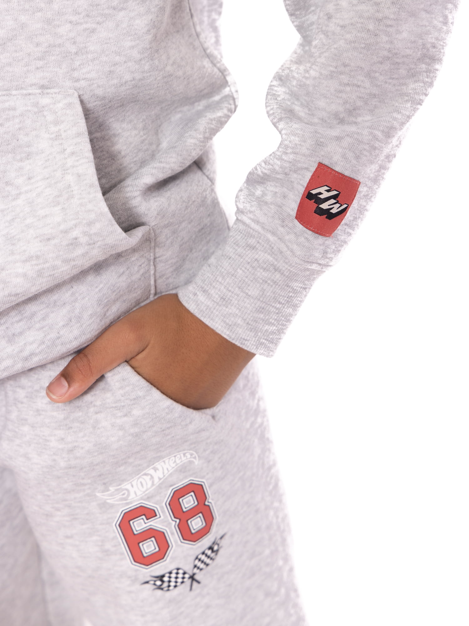 Hot Wheels Boy's Graphic Hoodie with Matching Jogger Pant, 2 Piece Set, Sizes 4-16