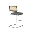 thumbnail image 3 of Art Leon Set of 2 Bar Stools Chair Faux Leather with Chrome Legs, 3 of 6