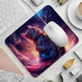 thumbnail image 2 of PhooArto Comfortable Mouse Pad Cat Playing Guitar Galaxy Desktop Mousepad , 21 x 25 cm Mouse Mat, Non-Slip Rubber Base, Improves Speed and Precision, 2 of 7