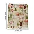 thumbnail image 3 of Christmas Throw Blanket Flannel Fleece Blanket Super Soft Plush Warm Bed Blanket Sofa Couch Decoration Winter Blanket Home Decor Blanket All Season Comfort Throw, 3 of 5