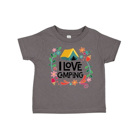 

Inktastic I Love Camping Gift Toddler Toddler Girl T-Shirt