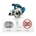 thumbnail image 2 of 5 Inch 125mm Brushless Cordless Electric Circular Saw 0° To 45° Adjustable Wood Cuttiing Machine ,High Speed Cut, 2 of 7