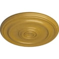thumbnail image 3 of Ekena Millwork 19 3/4"OD x 1 1/2"P Kepler Traditional Ceiling Medallion (For Canopies up to 4 1/2"), Hand-Painted Iridescent Gold, 3 of 5