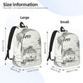 thumbnail image 4 of Daiia Summer Vacation Scene With Camping Van Vintage Canvas Backpack for Men and Women ,Hiking Backpack,Travel Laptop Bag for School,Large Capacity Backpack, 4 of 8