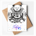 thumbnail image 1 of Chinese Culture Qing Dynasty line Drawing Welcome Back Greeting Cards Envelopes Blank, 1 of 3