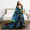 thumbnail image 6 of Cartoon Aquarius Blanket to Mom Throw Blankets Soft Horoscope Astrology Flannel Throw Blanket Zodiac Sign 50"X40", 6 of 6