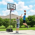 thumbnail image 2 of Soozier Panier de Basketball Extérieur, 7,7 Pi à 10 Pi, But de Basketball Portable, 2 of 10