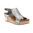 thumbnail image 2 of Corkys Womens Carley Metallic Studded Slingback Wedge  Casual Shoes, 2 of 5